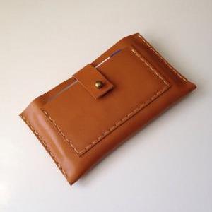 Natural Tan Leather Cellphone Case