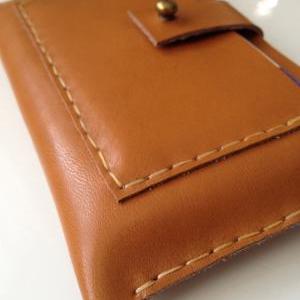 Natural Tan Leather Cellphone Case