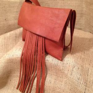 Small Saddle Tan Leather Satchel