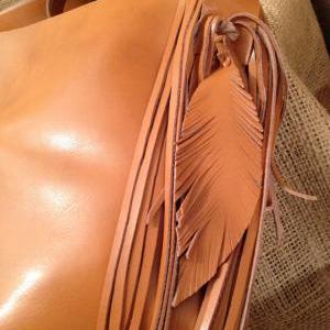 Natural Tan Leather Tote
